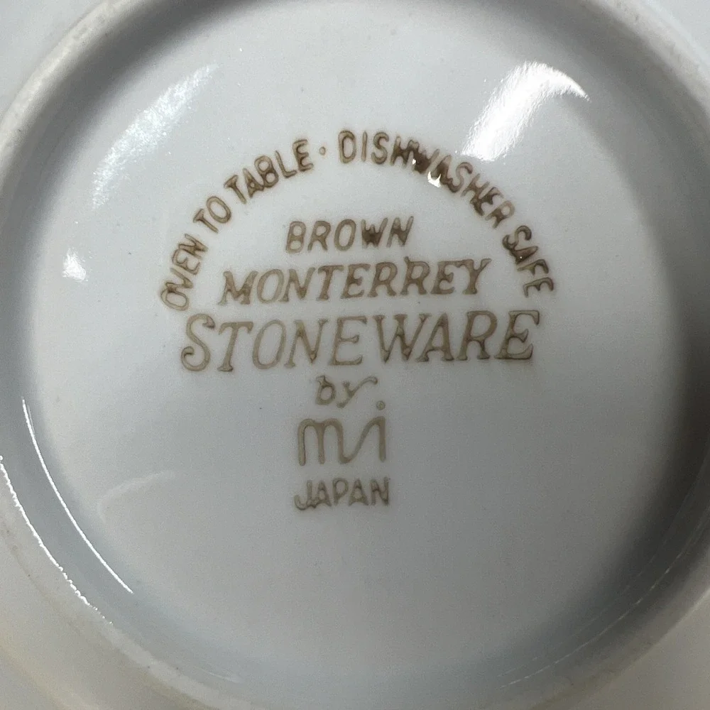 Monterrey Stoneware Brown MSI Japan‎ Set of 8 Fruit Dessert Bowls 5.75